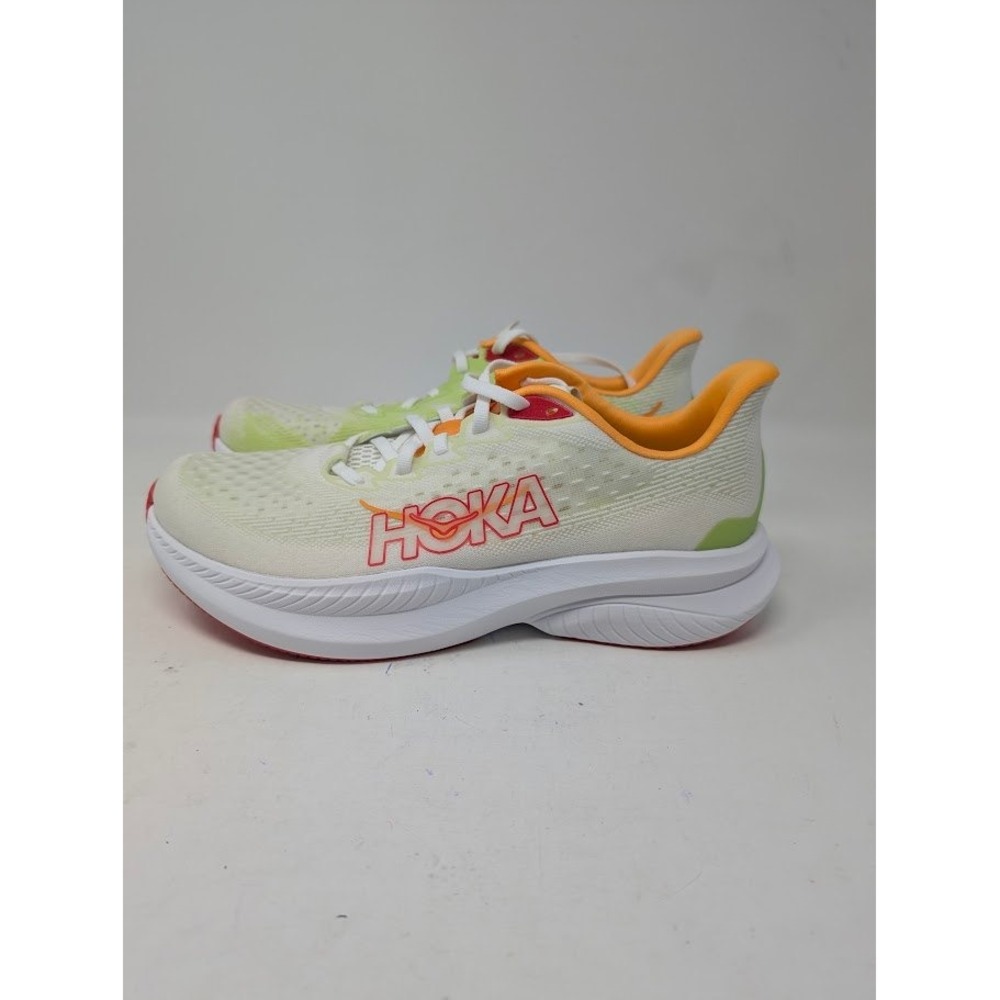 Hoka Mach 6 Women's Running Shoes White Green NWOT sz 9.5